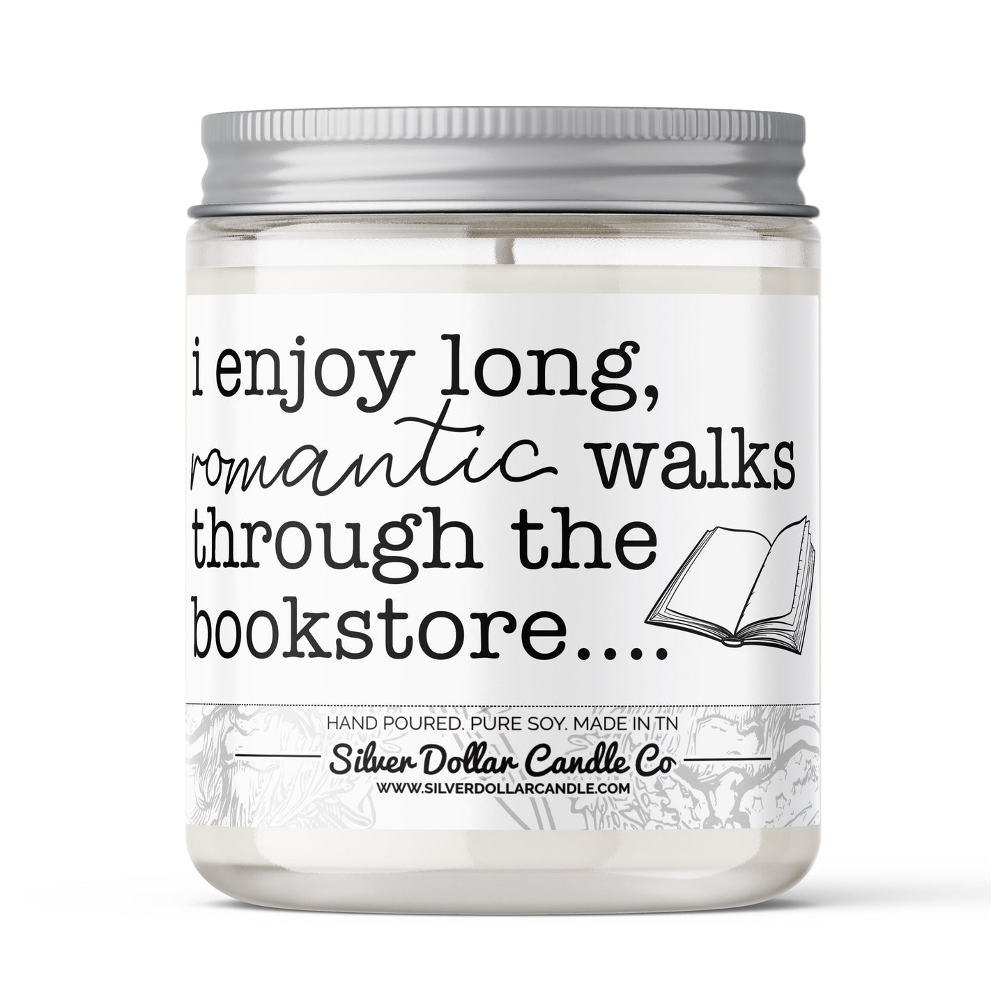 'I Enjoy Long Walks Through The Bookstore' Candle